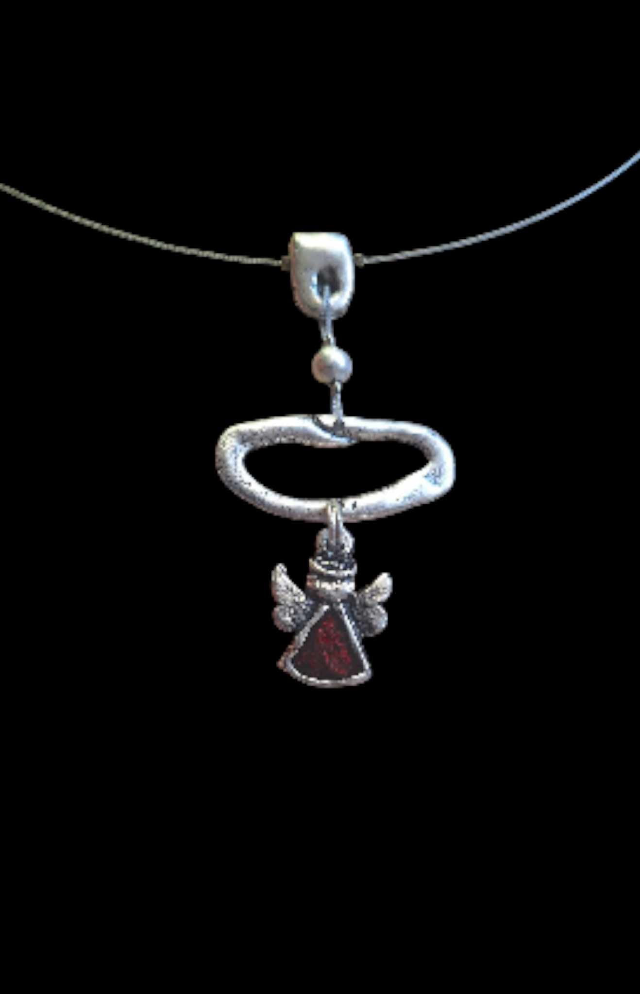 Glóriás angyal nyaklánc