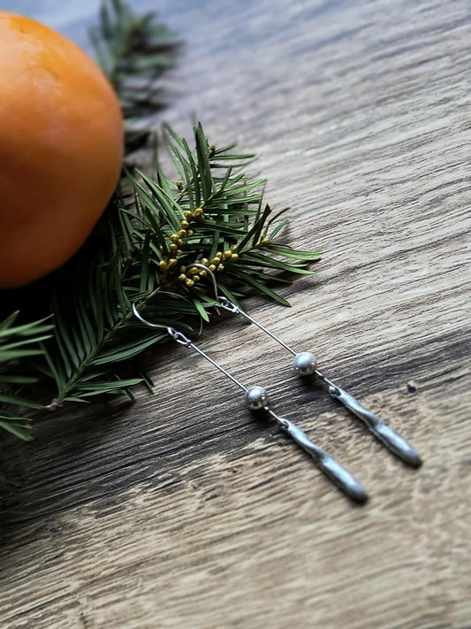 Hosszú henger fülbevaló