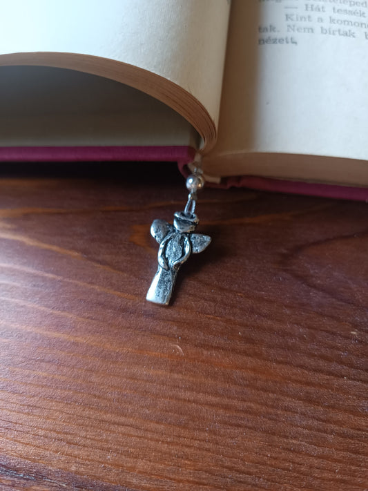 Ezüst angyal könyvjelző