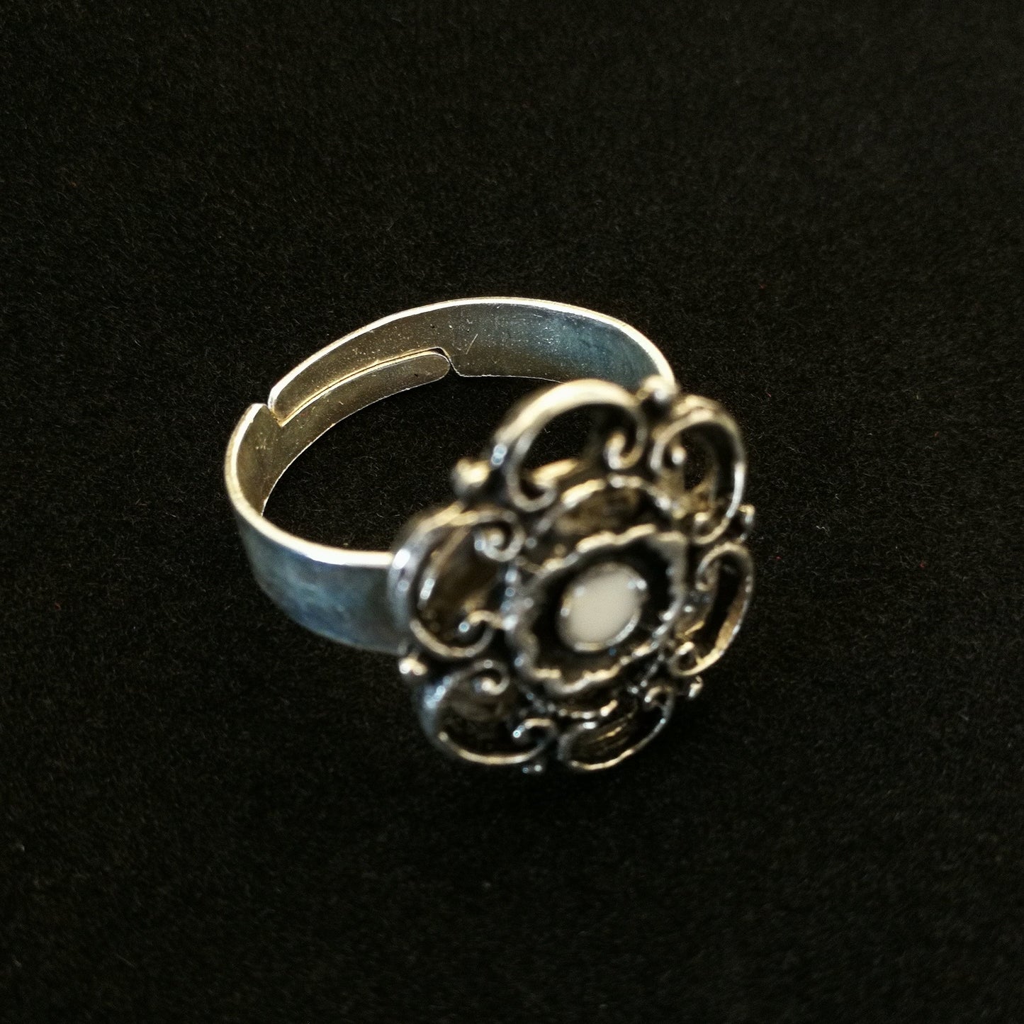 Kör csipke gyűrű felülnézet