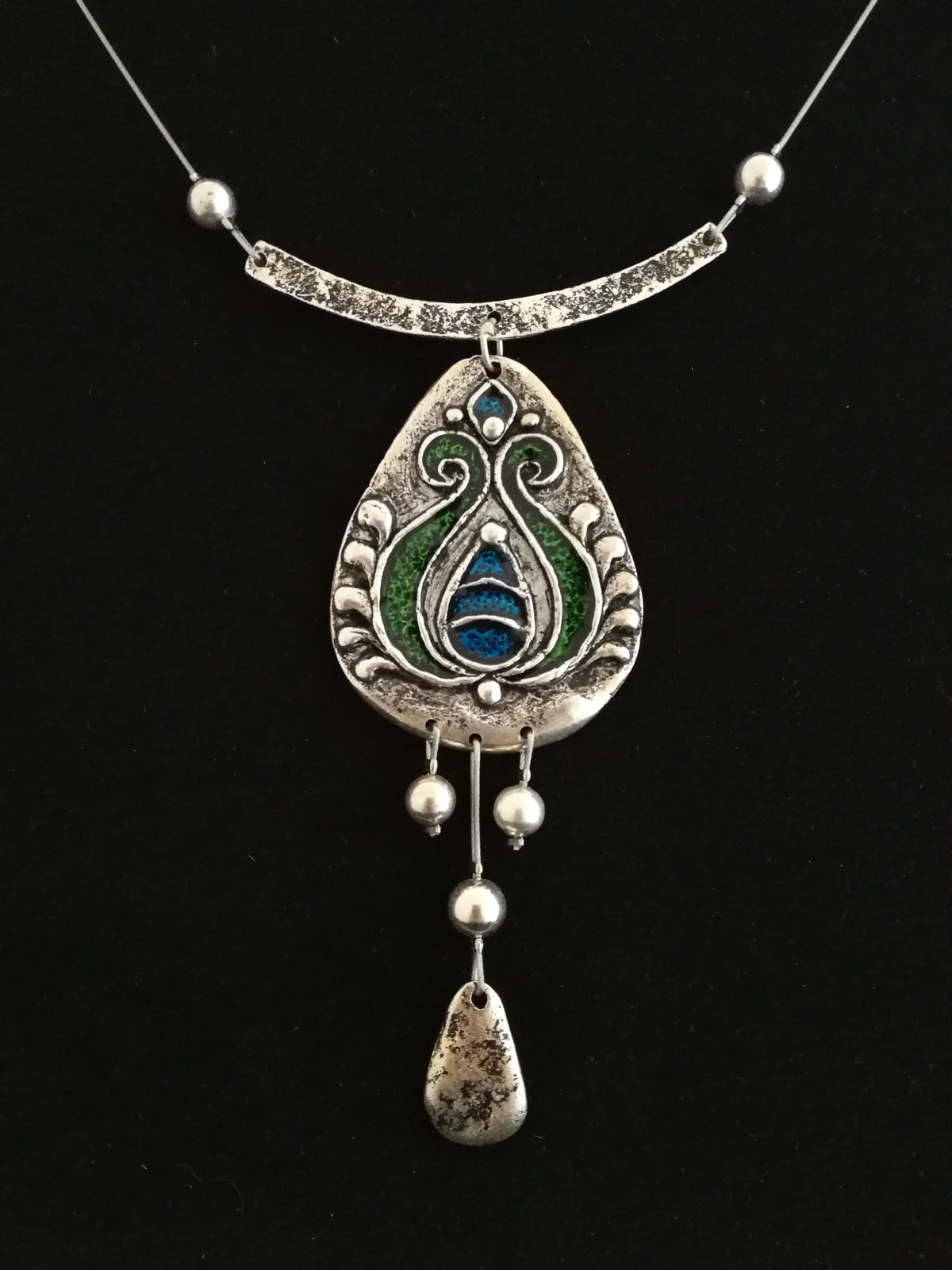 Rusztikus szűrminta nyaklánc