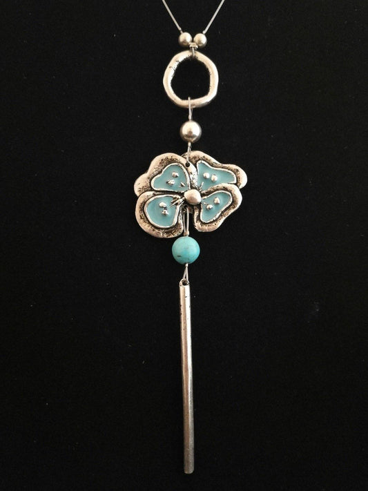 Extra pipacs nyaklánc - Orsiékszer