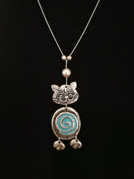 Kék hasú dagi cica nyaklánc