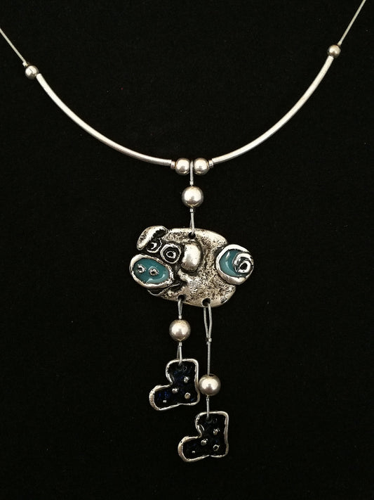 Lógó lábú malac nyaklánc