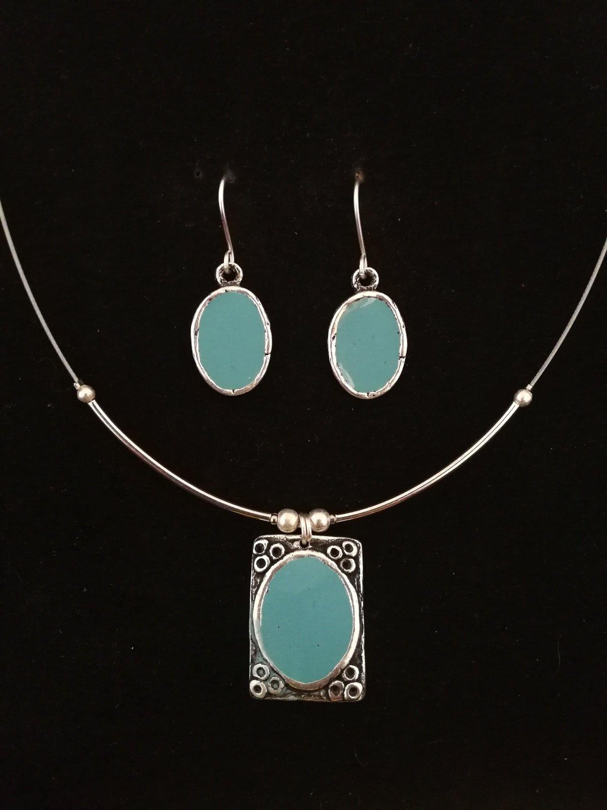 Csipke négyzet, ovál fülbevalóval kollekció - Orsiékszer