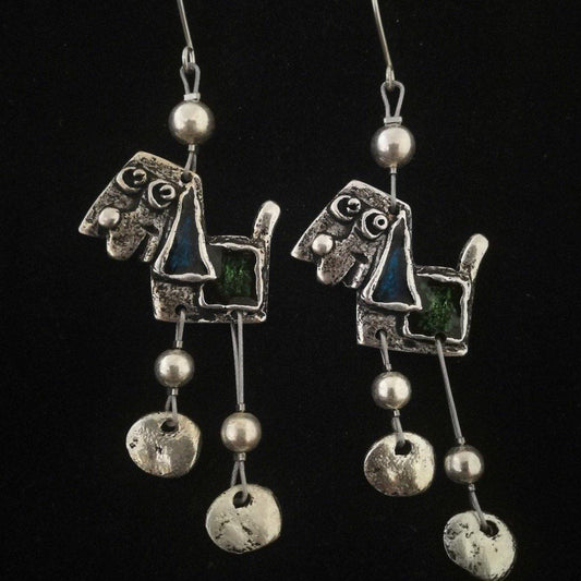 Hepi fülbevaló lógó lábakkal - Orsiékszer