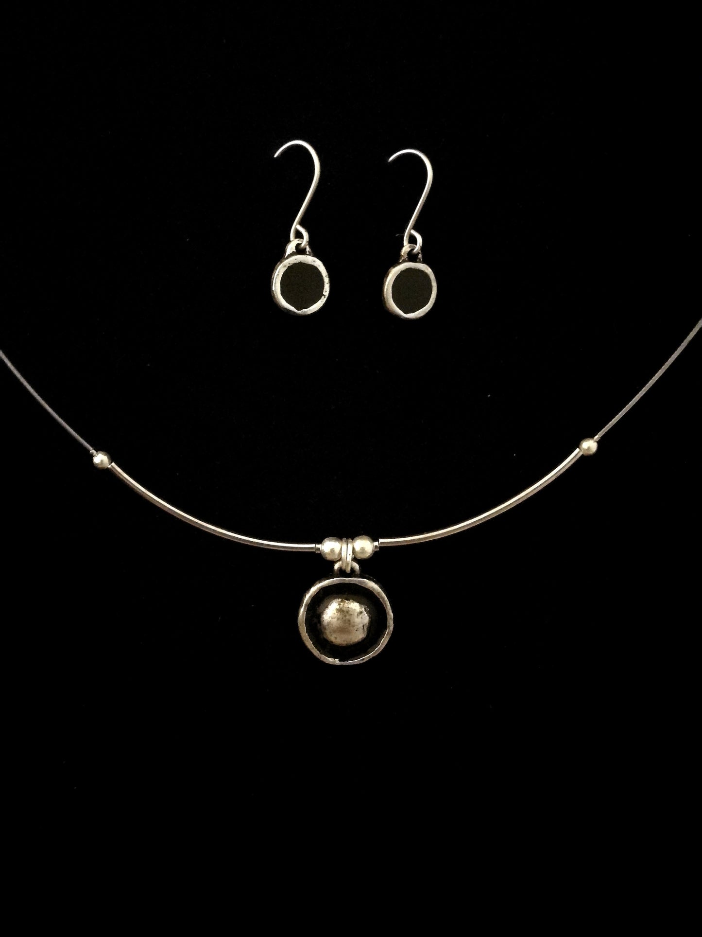 Lencse kollekció pötty fülbevalóval