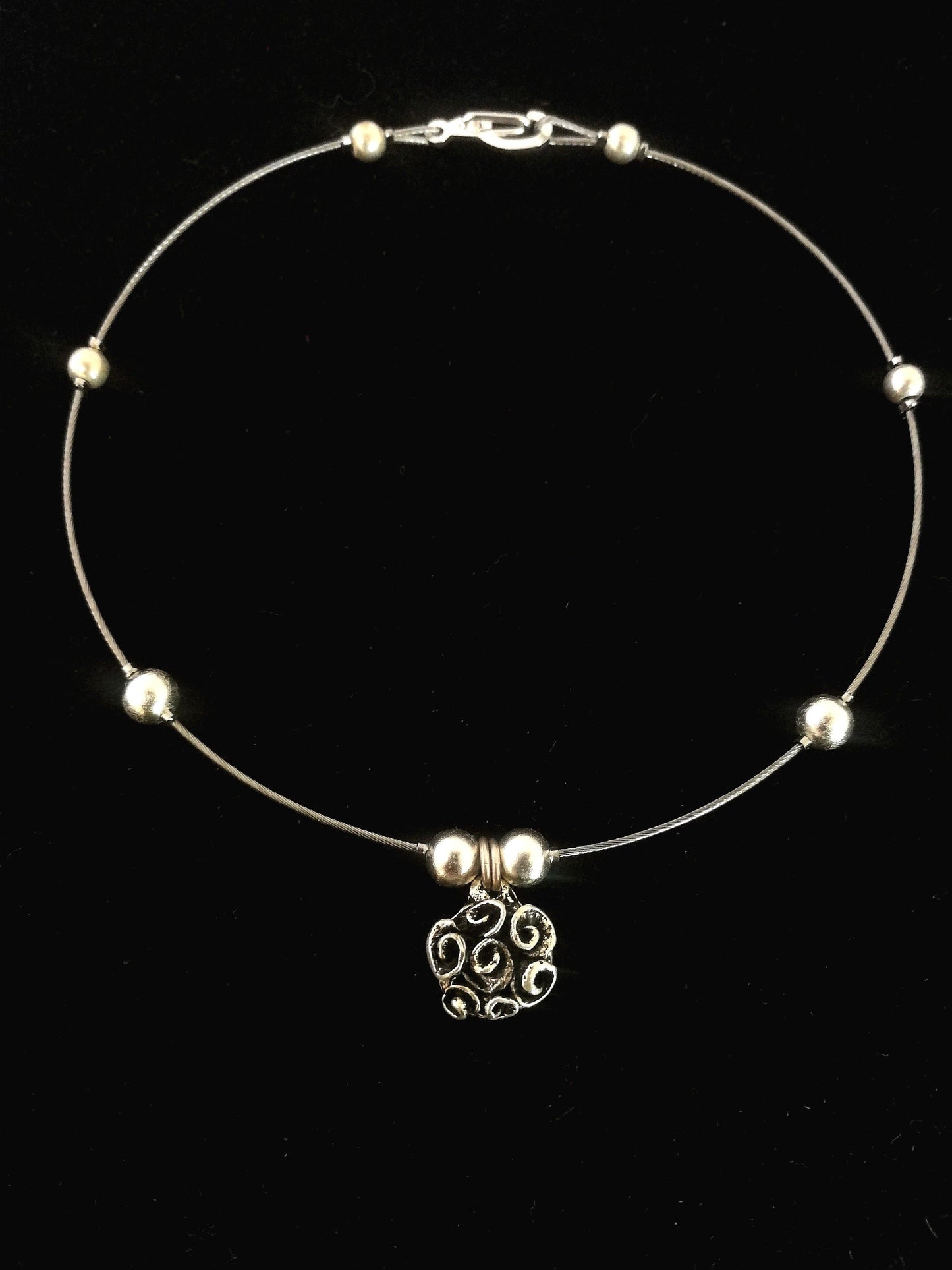 Ezüst rózsa bokalánc - Orsiékszer