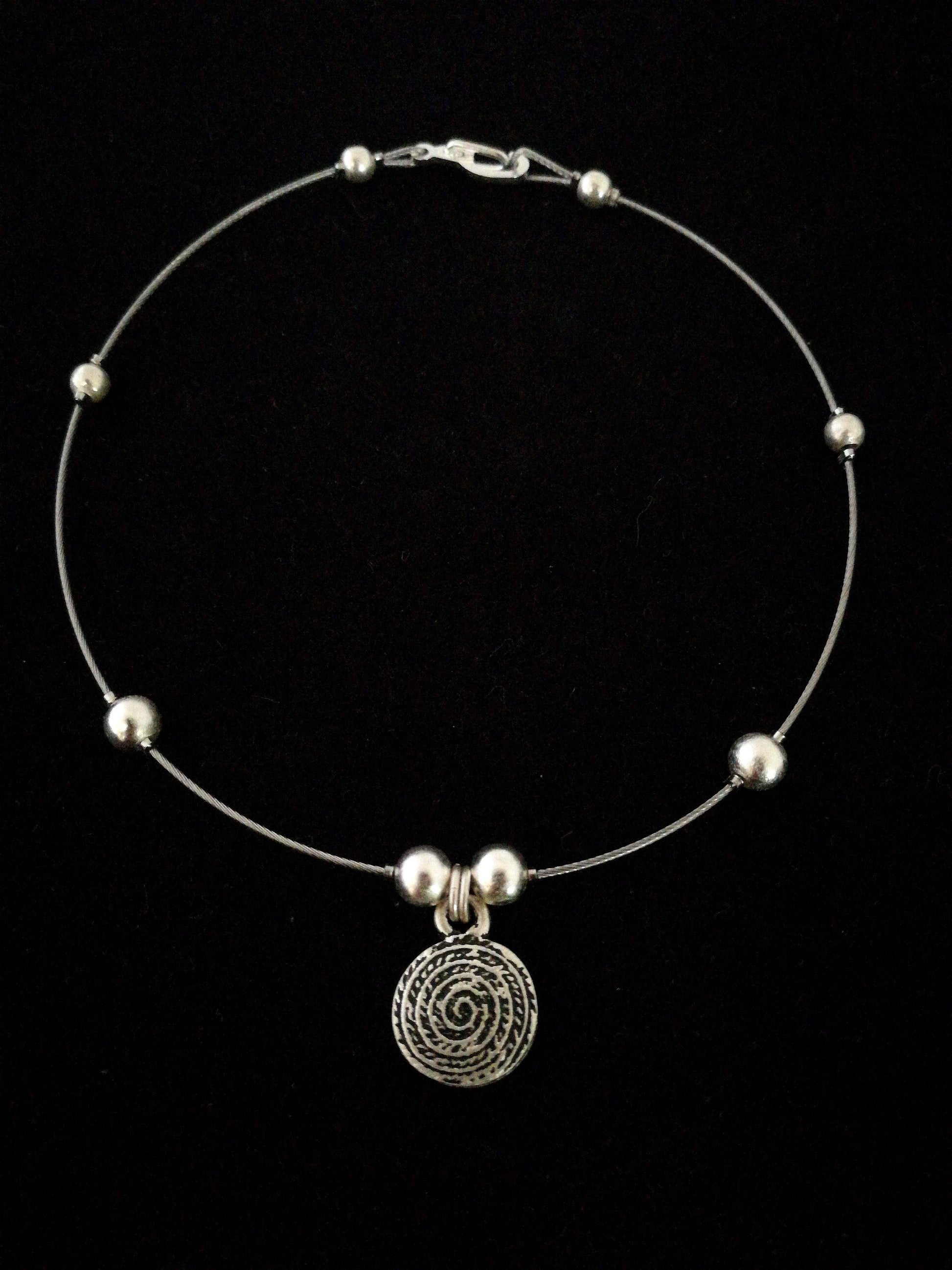 Ezüst spirál bokalánc - Orsiékszer