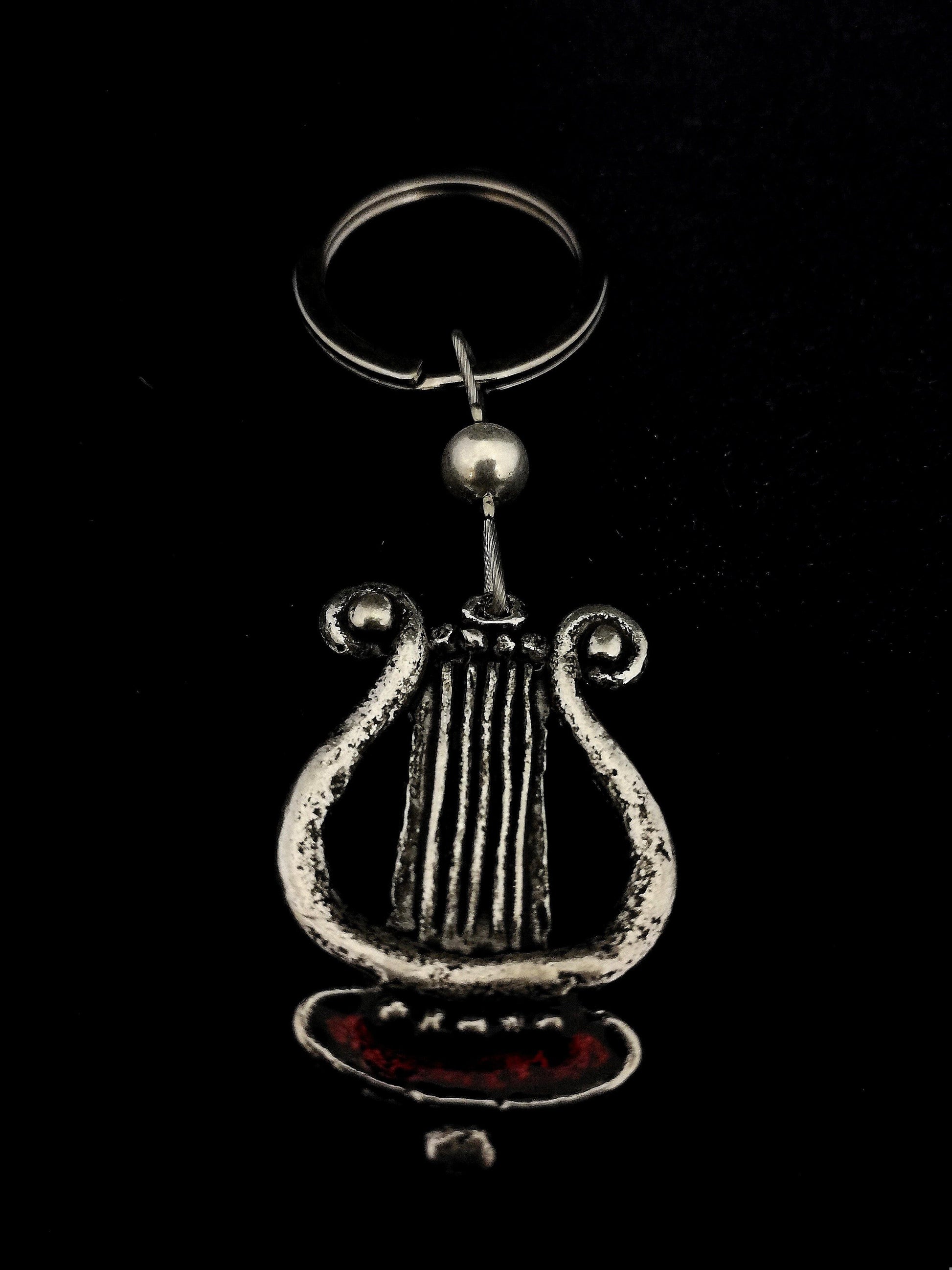 Hárfa kulcstartó - Orsiékszer