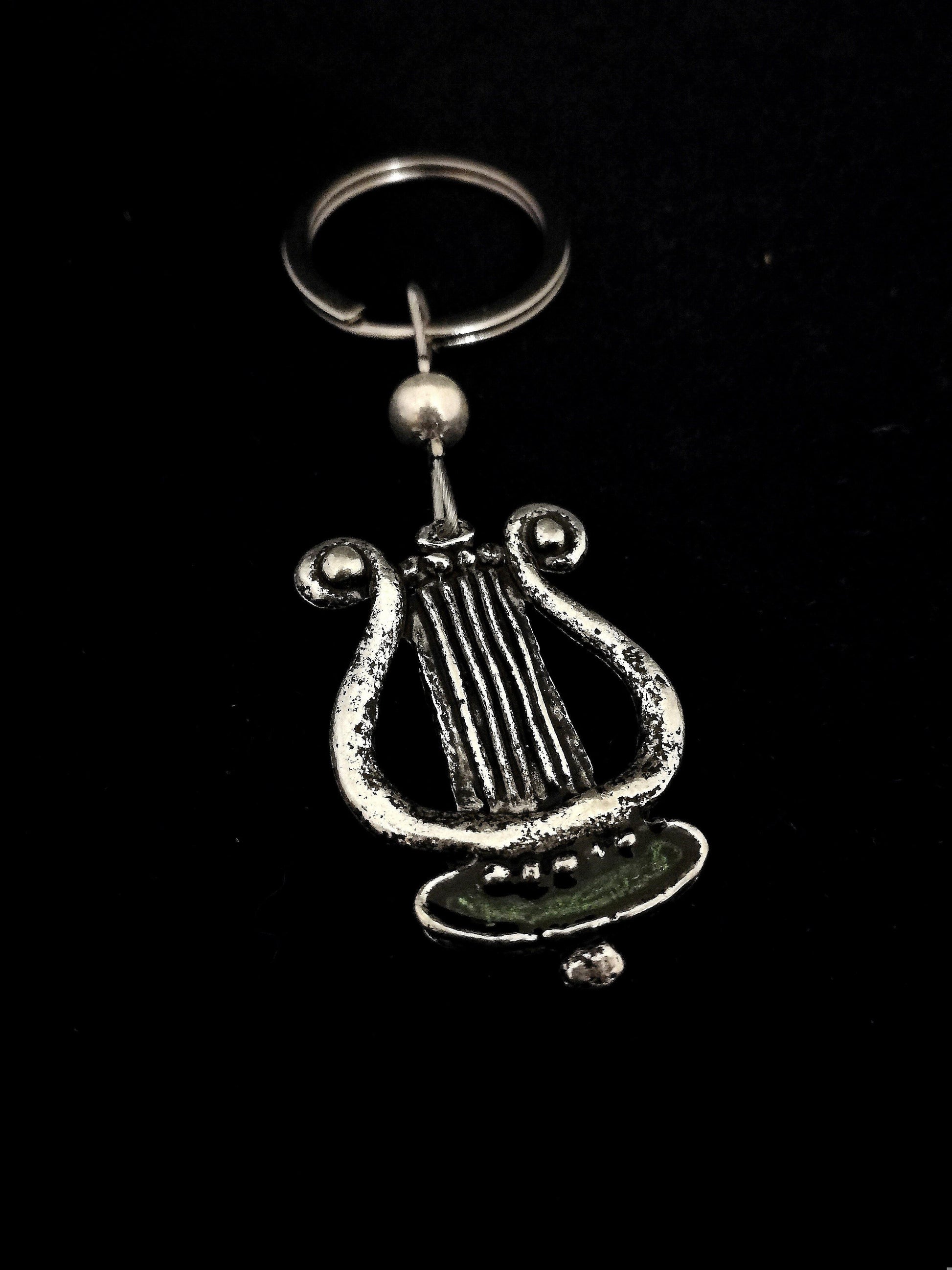 Hárfa kulcstartó - Orsiékszer