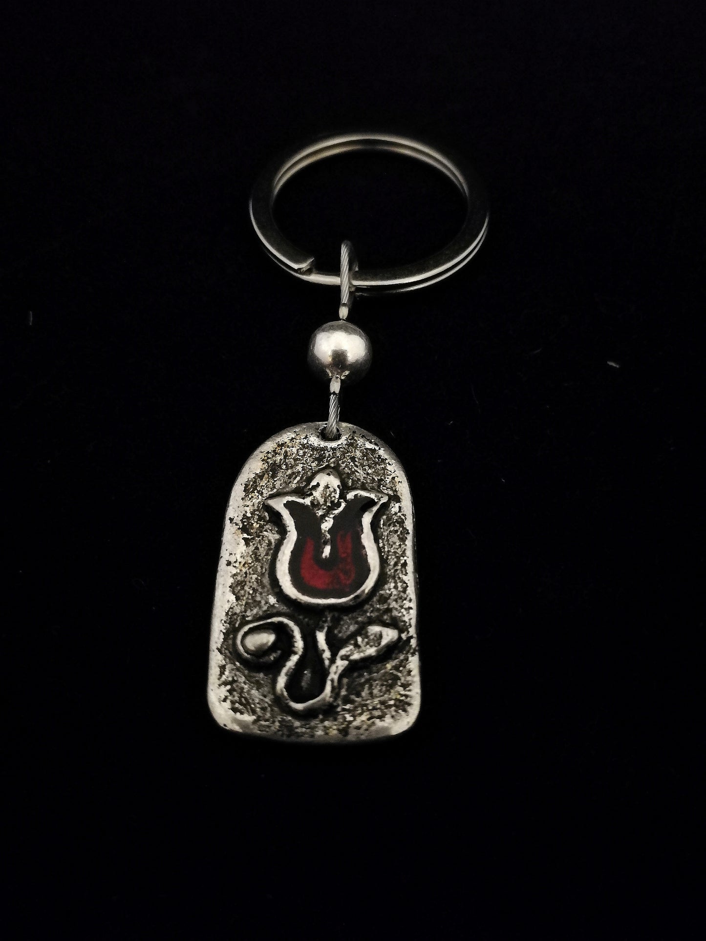 Kapus tulipán kulcstartó