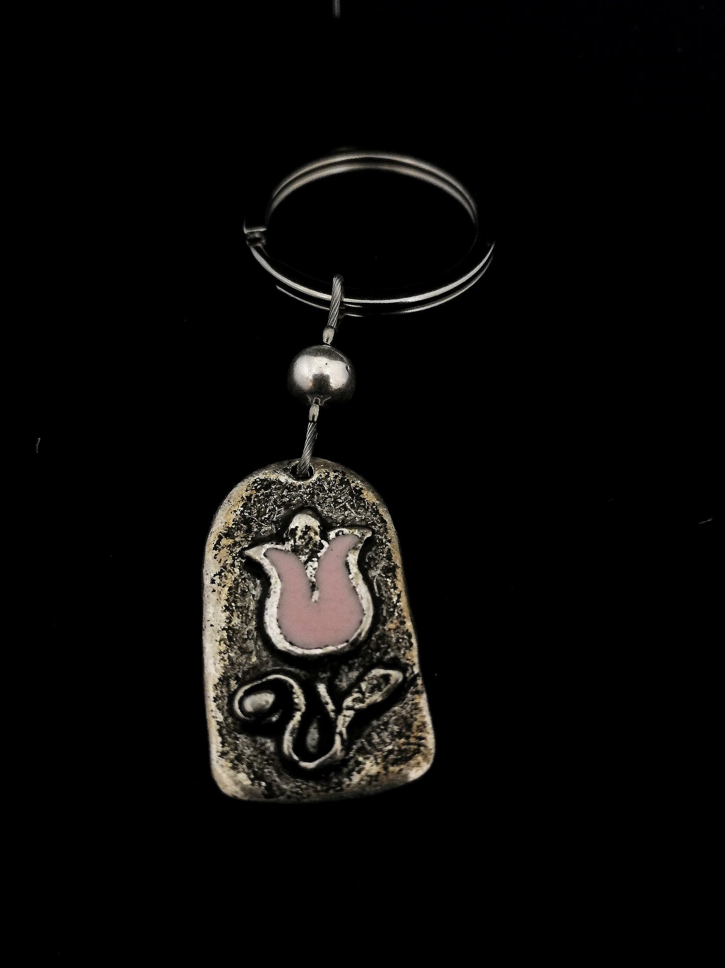 Kapus tulipán kulcstartó