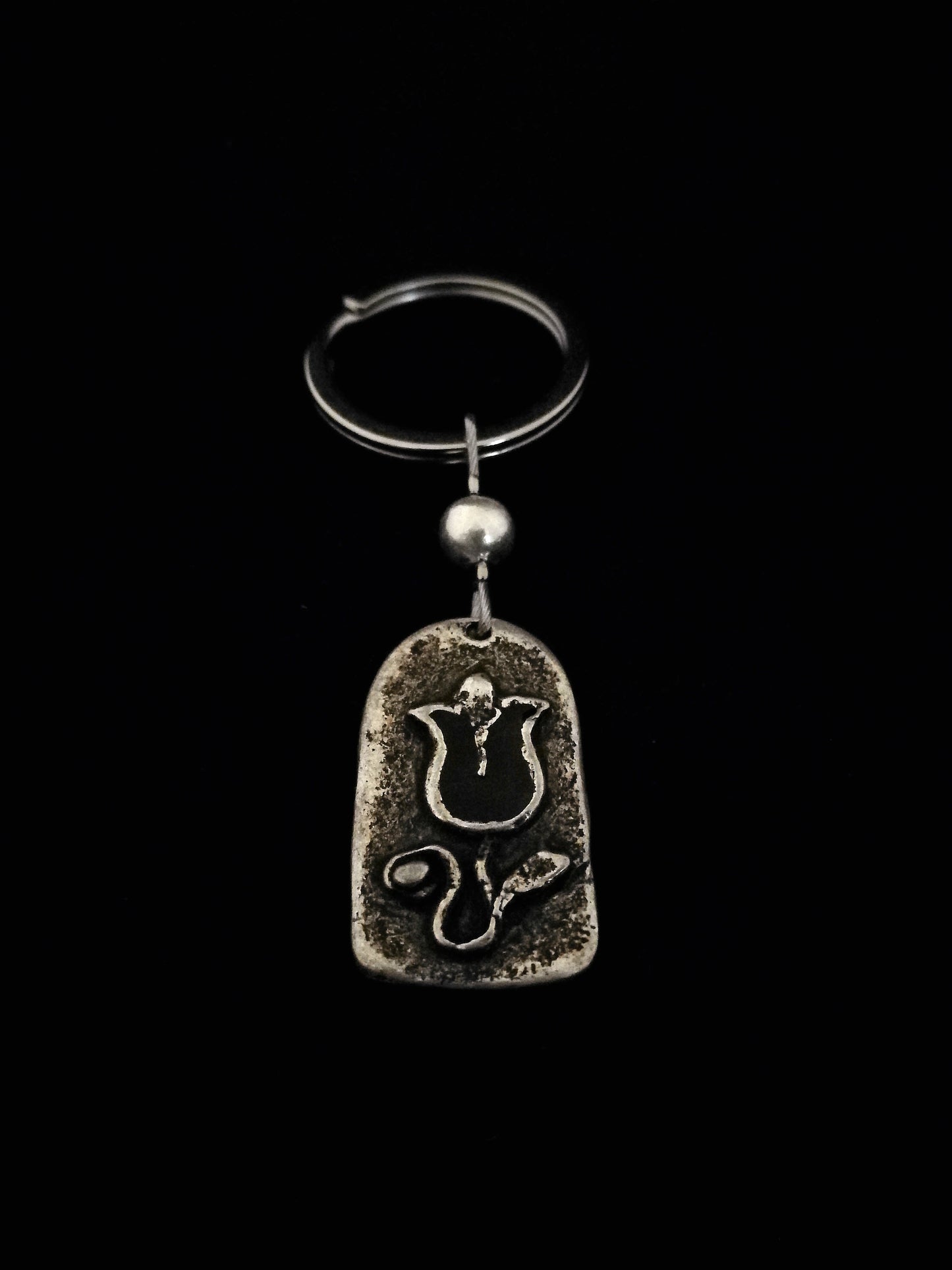 Kapus tulipán kulcstartó