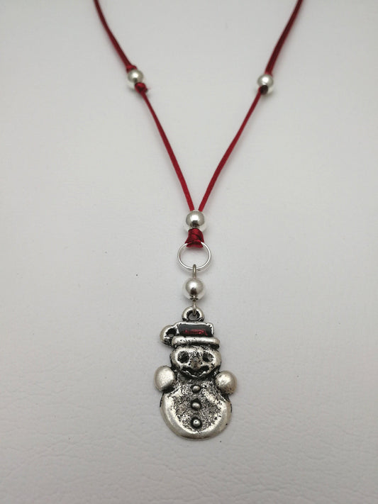 Hóember gyermek nyaklánc - Orsiékszer