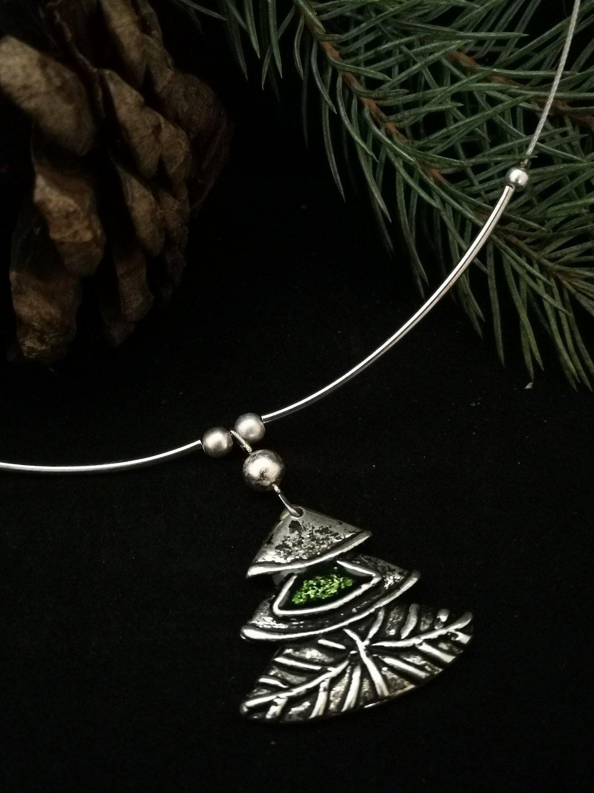 Fenyőfa nyaklánc - Orsiékszer