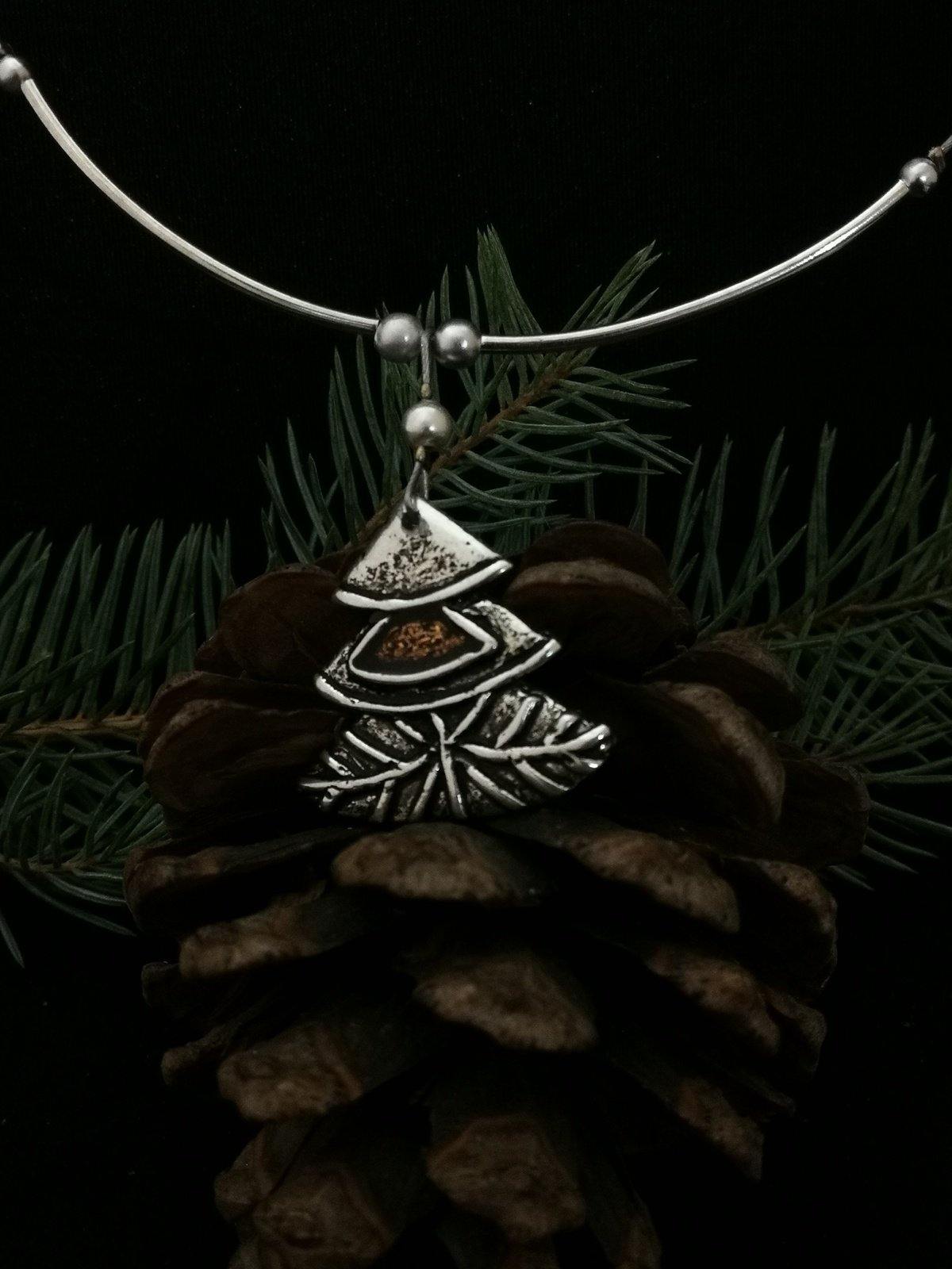 Fenyőfa nyaklánc - Orsiékszer