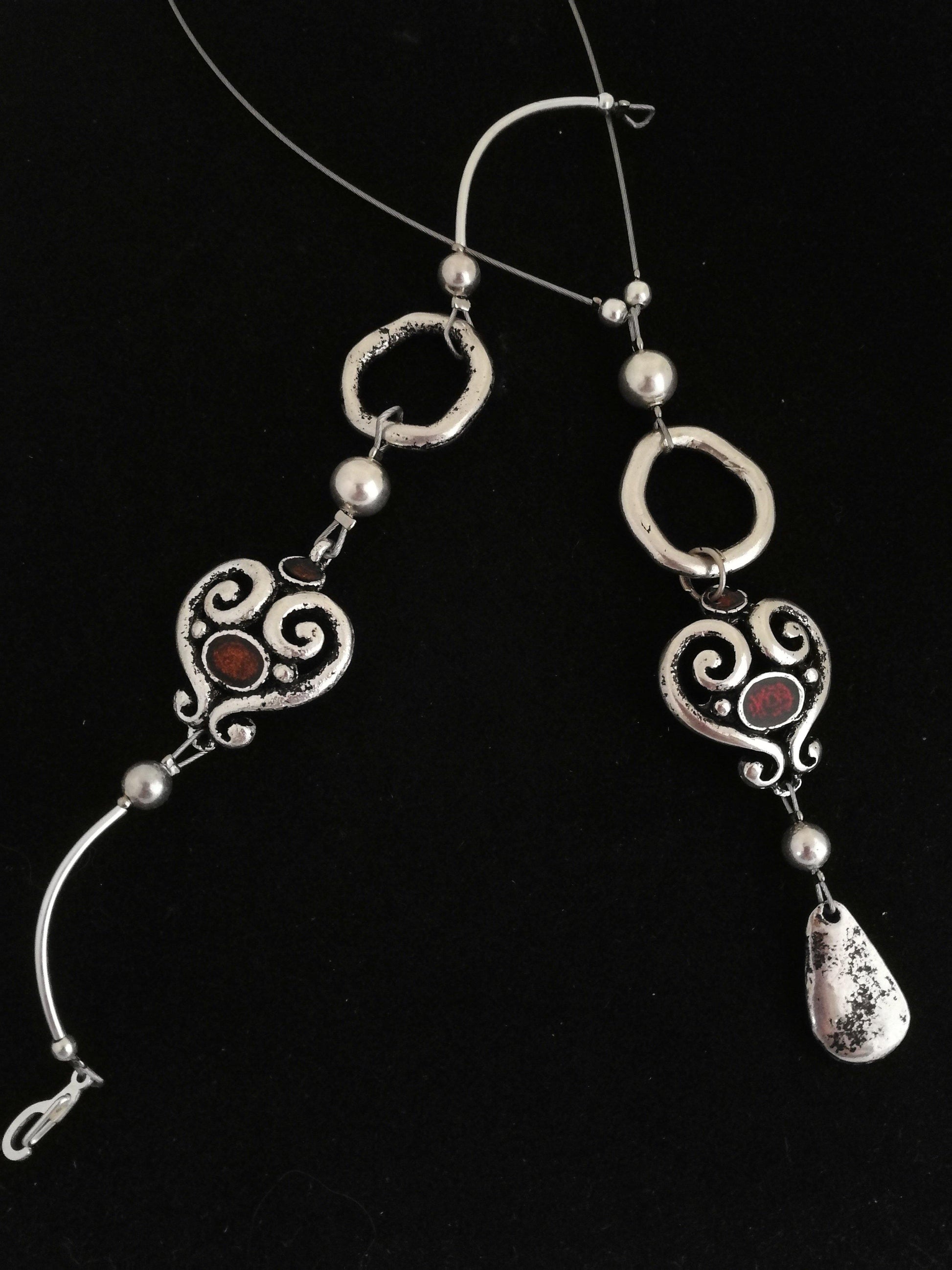 Hosszú csipke szivecske kollekció - Orsiékszer