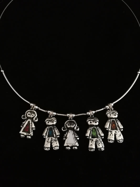 Ötös gyerek-szülők nyaklánc