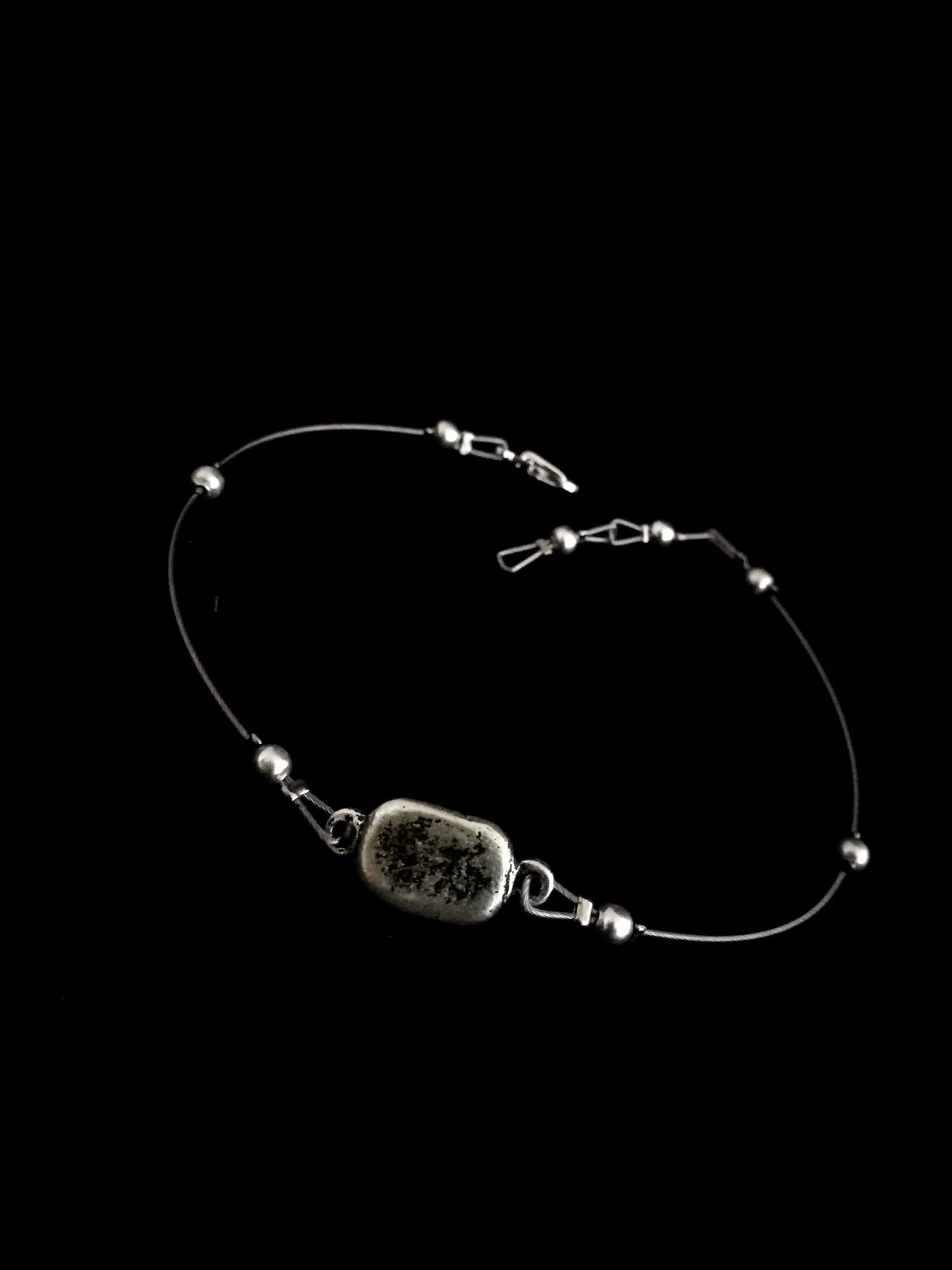 Ezüst téglalap bokalánc