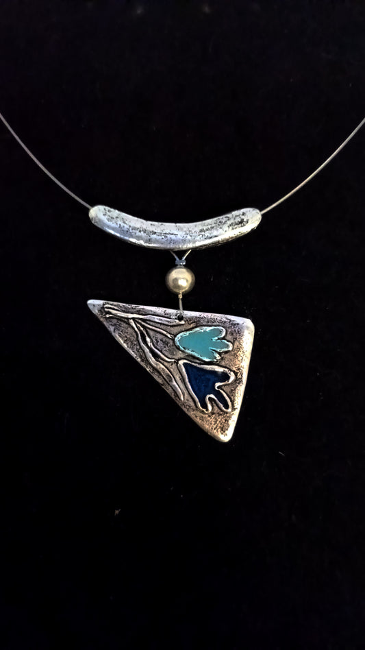 Stilizált dupla tulipán vastagon