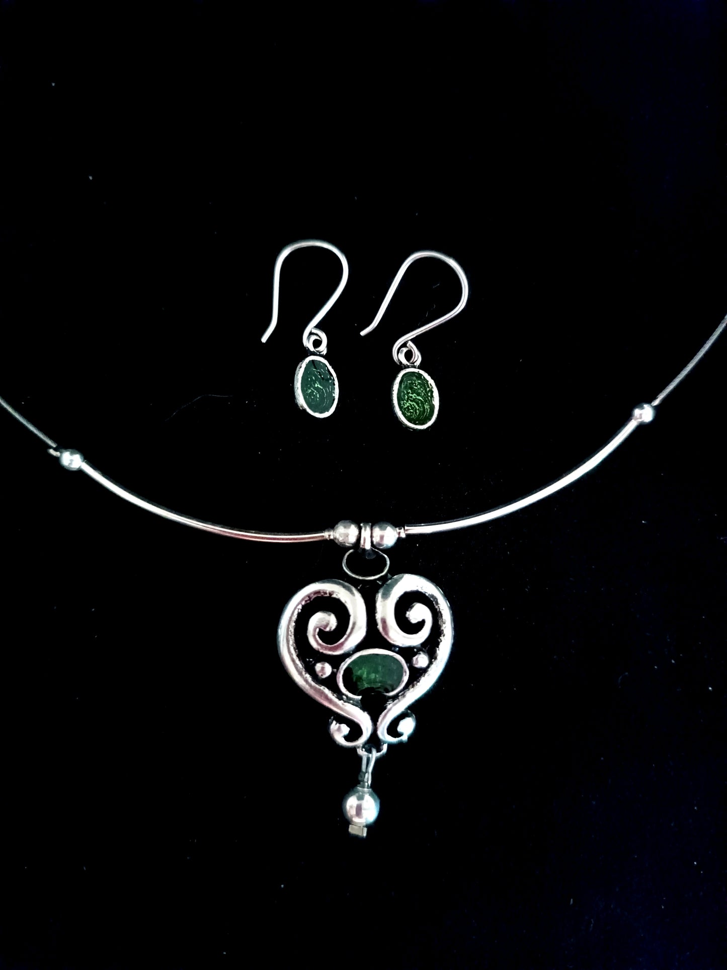 Csipke szivecske kollekció kis fülbevalóval