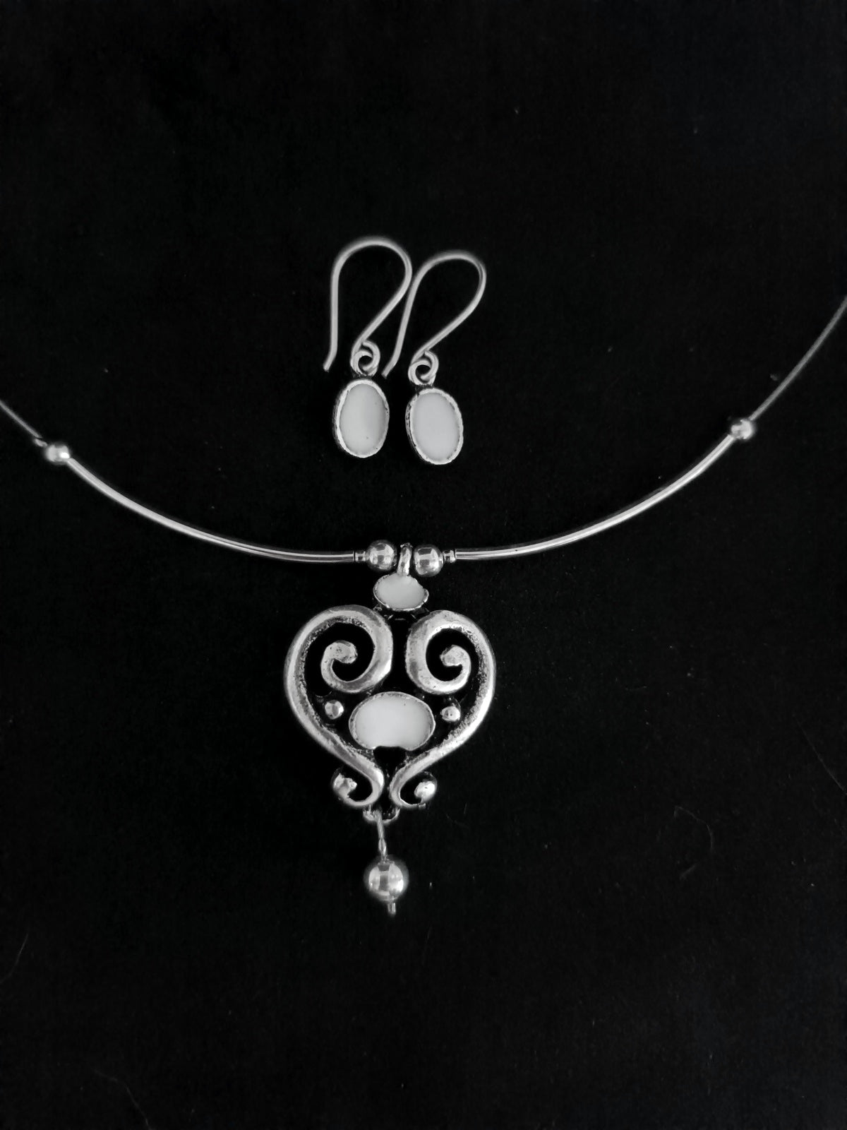 Csipke szivecske kollekció kis fülbevalóval