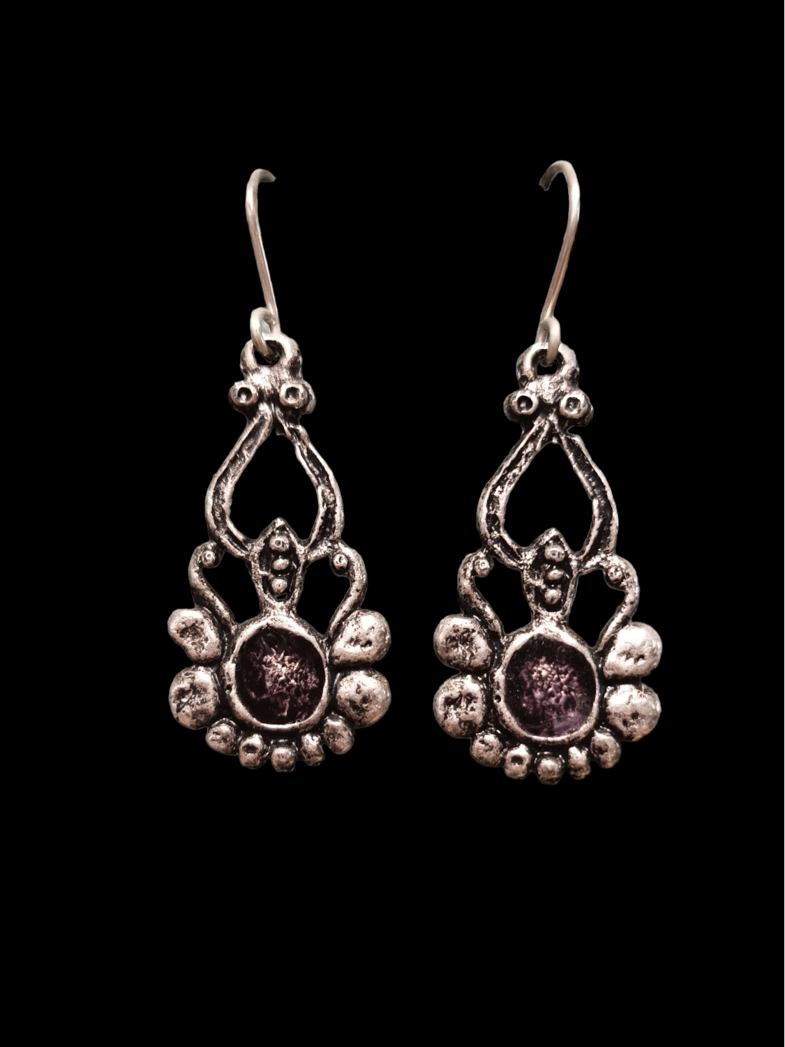 Nagy csepp csipke fülbevaló