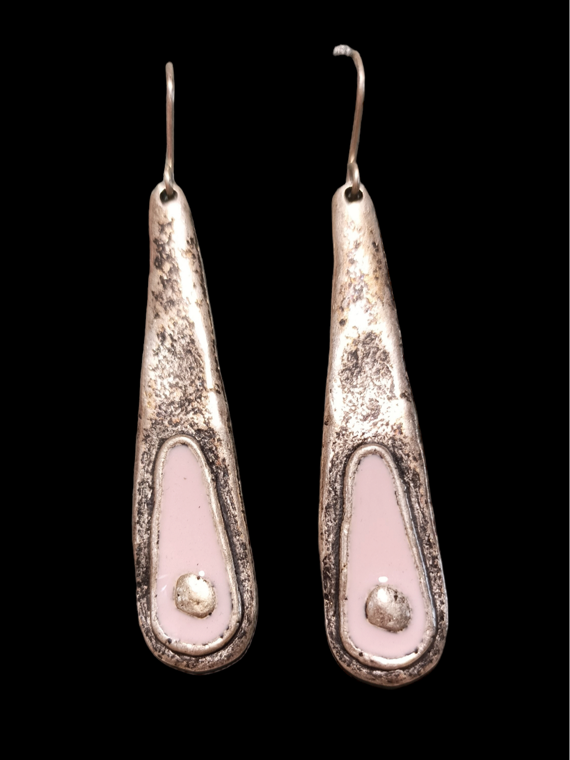 Lapított tükörtojás fülbevaló