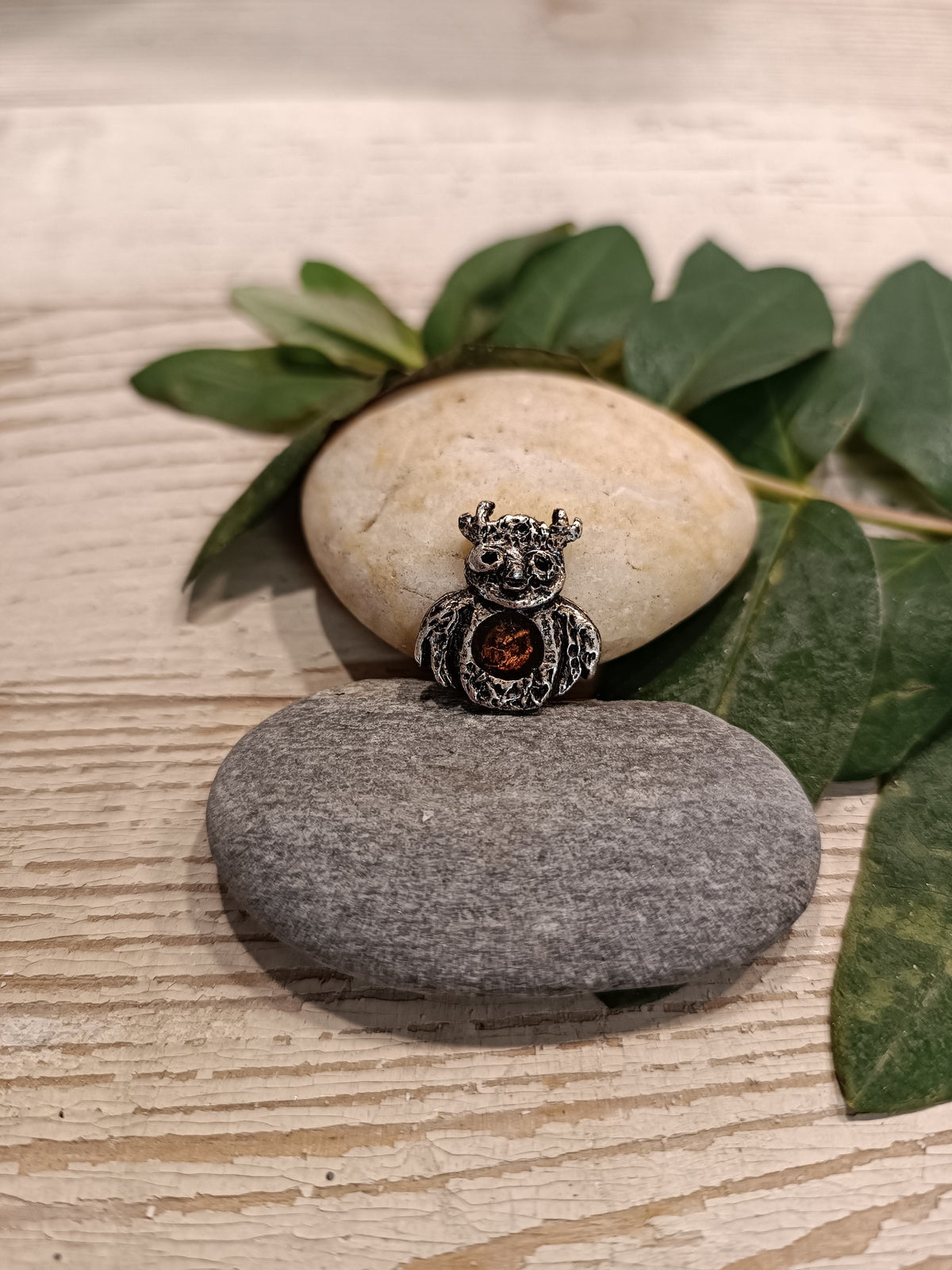 Kis bagoly táskadísz