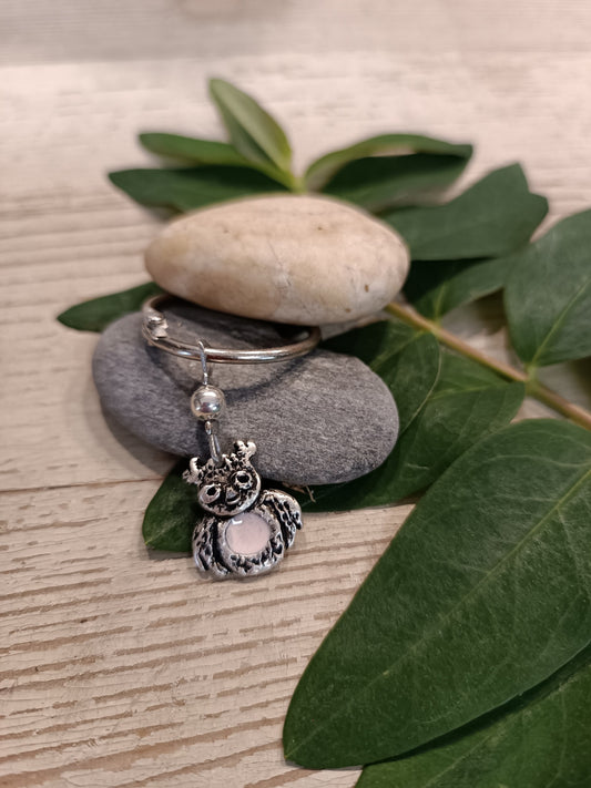 Kis bagoly táskadísz