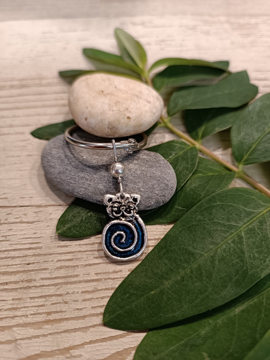 Kunkori cica táskadísz