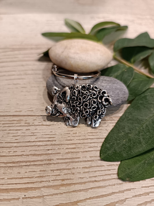 Mangalica táskadísz