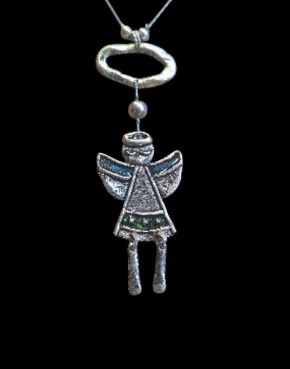 Felhőn lógó angyal nyaklánc