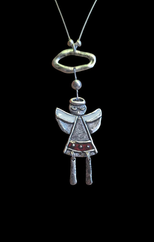 Felhőn lógó angyal nyaklánc