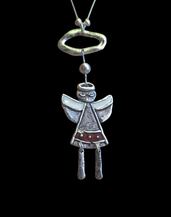 Felhőn lógó angyal nyaklánc