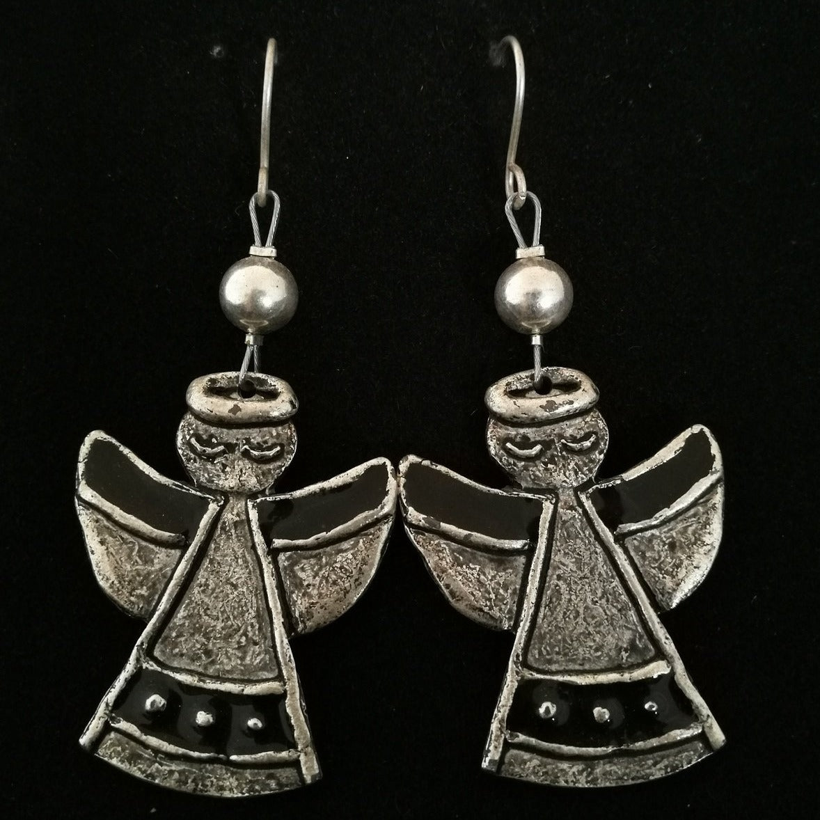 Big angel earrings