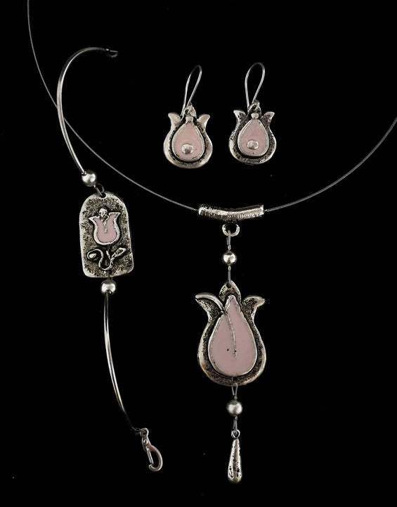 Tulipános kollekció karkötővel