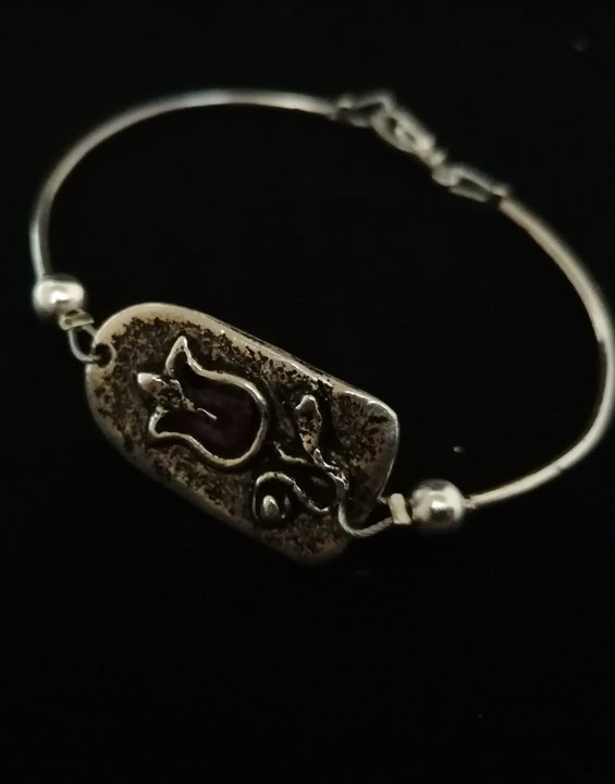 Kapus tulipán karkötő