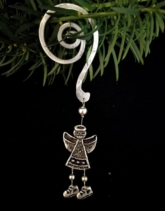 Siető angyal karácsonyfadísz