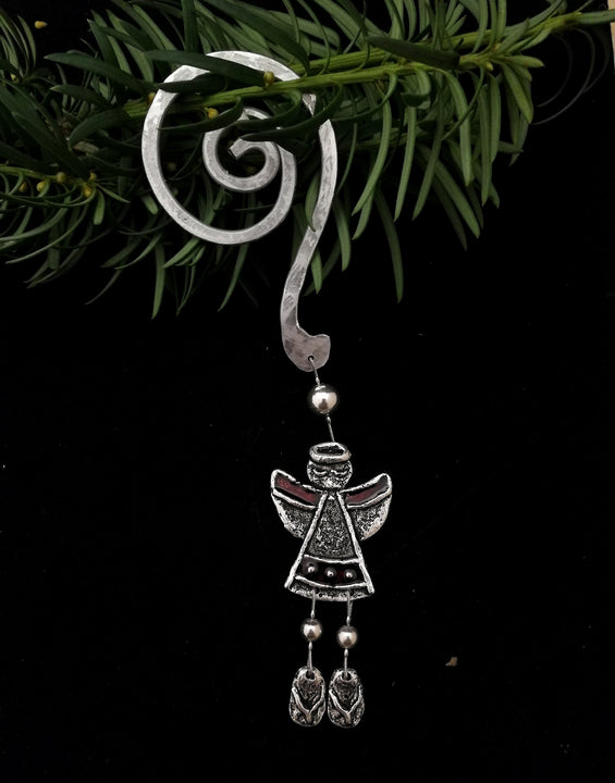 Pihenő angyal karácsonyfadísz