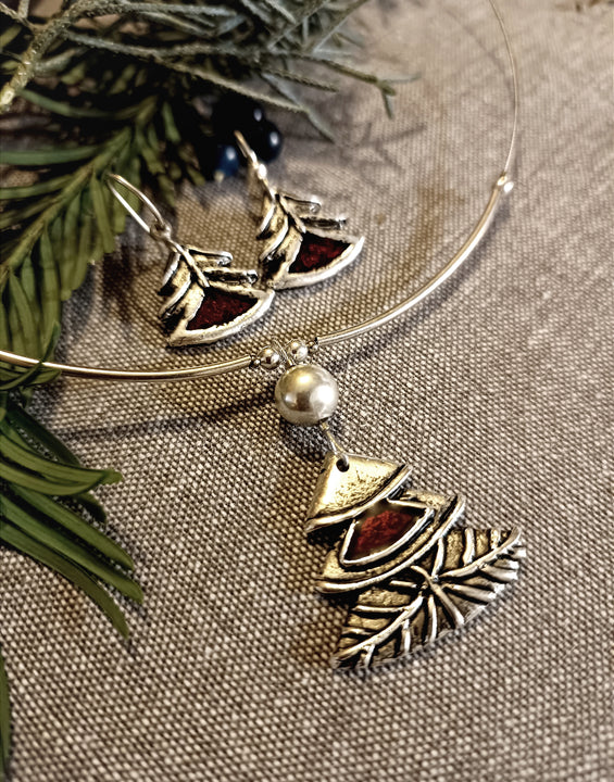 Fenyőfa kollekció kis fülbevalóval