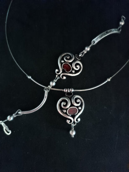 Csipke szivecske kollekció vastag karkötővel